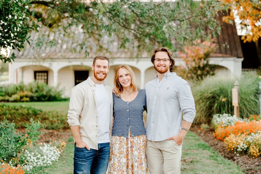 Jacob with his mom and brother
