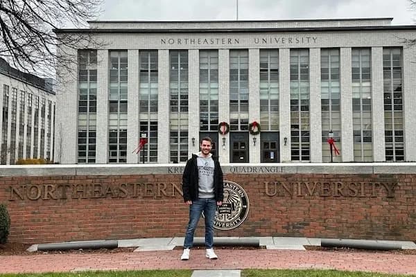 Jacob at his Northeastern University graduation in 2022
