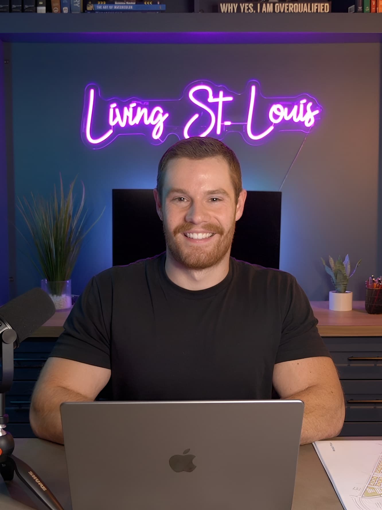 Jacob at the Living St. Louis desk